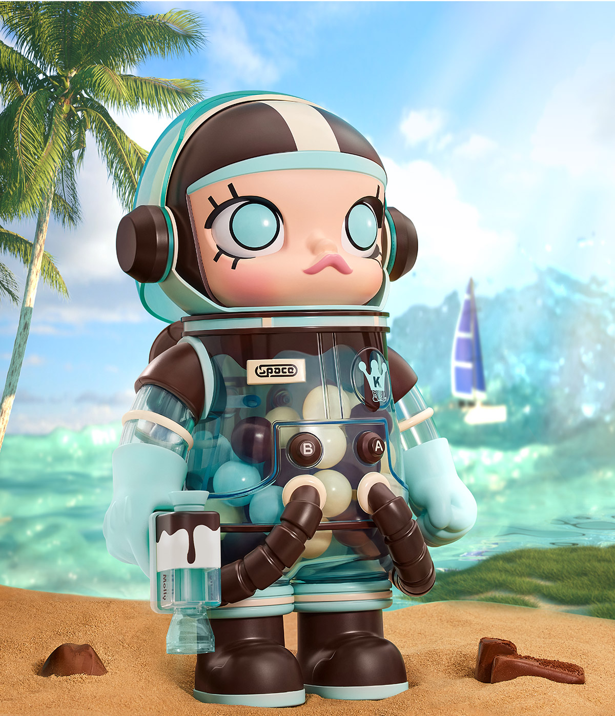 MEGA SPACE MOLLY 400% Mint Chocolate - Mega 400% - POP MART