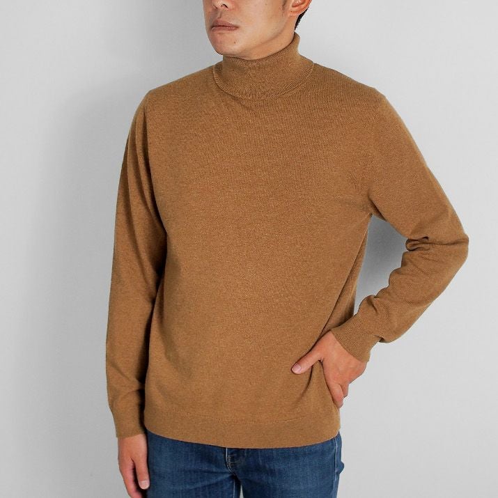 極美品 セオリー カシミヤ100% タートルネックニット ブラウン
