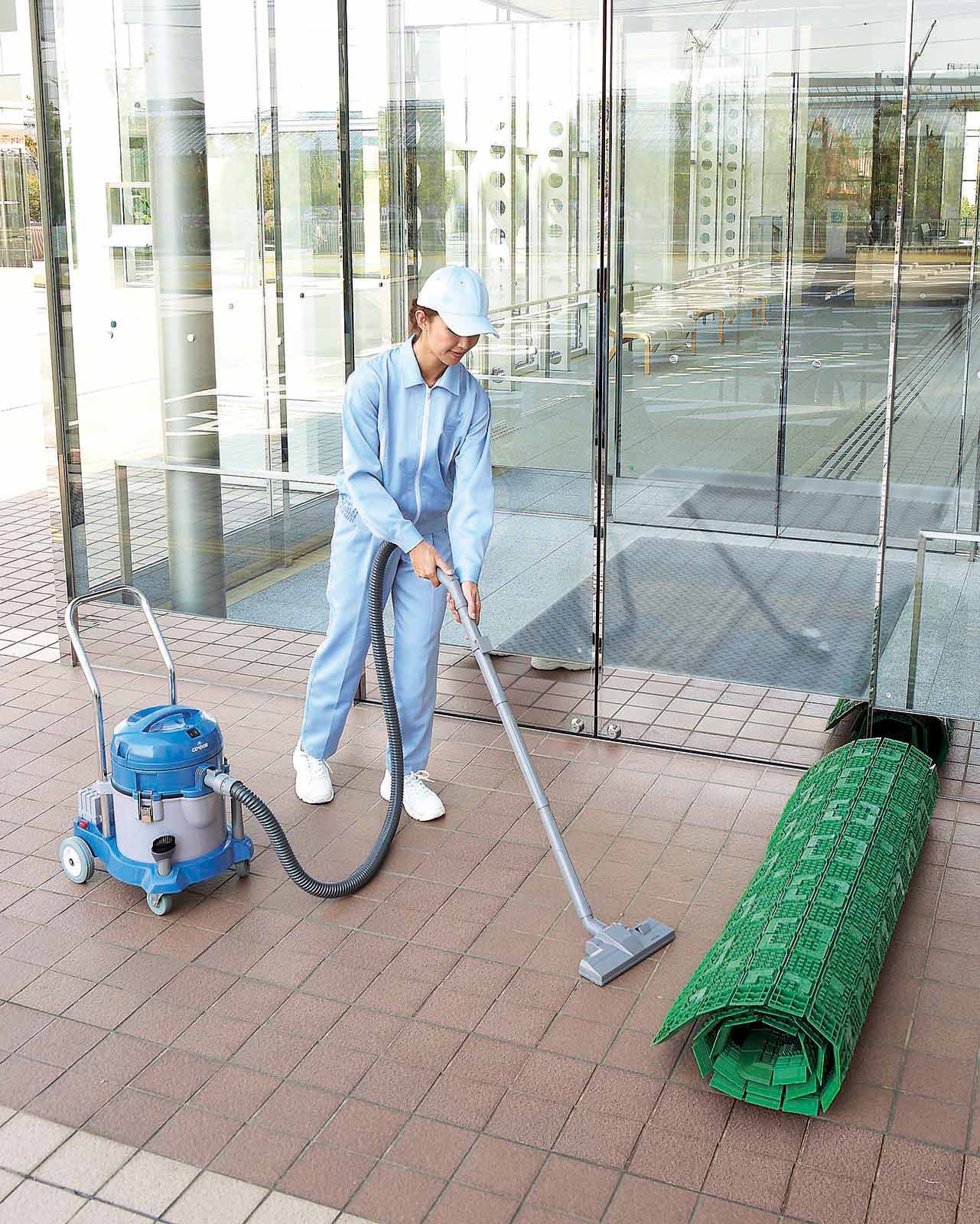 山崎産業株式会社｜エバック ニューブラシハードマット45 本駒 グリーン