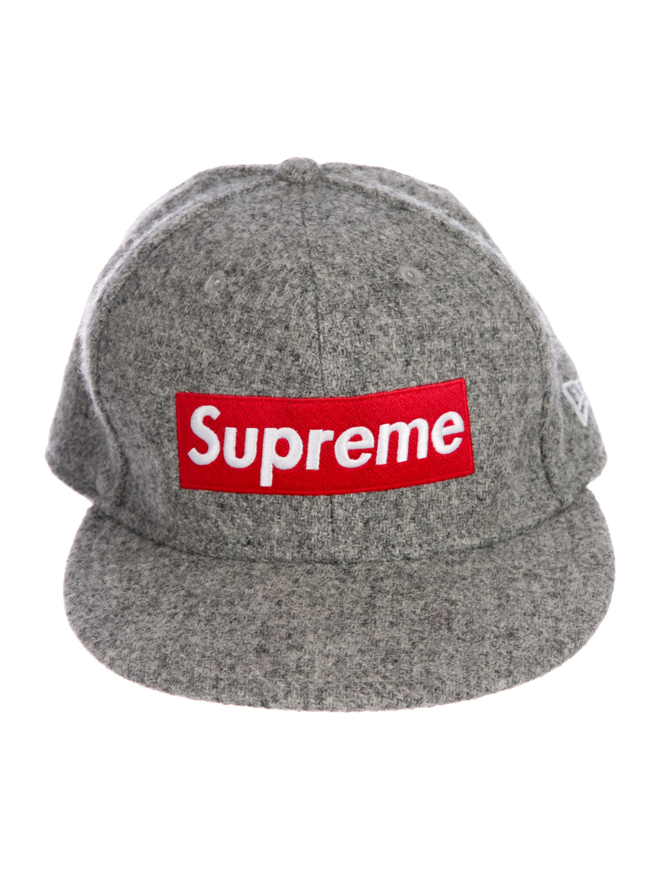New Era x Supreme Harris Tweed Box Logo Hat - Grey Hats