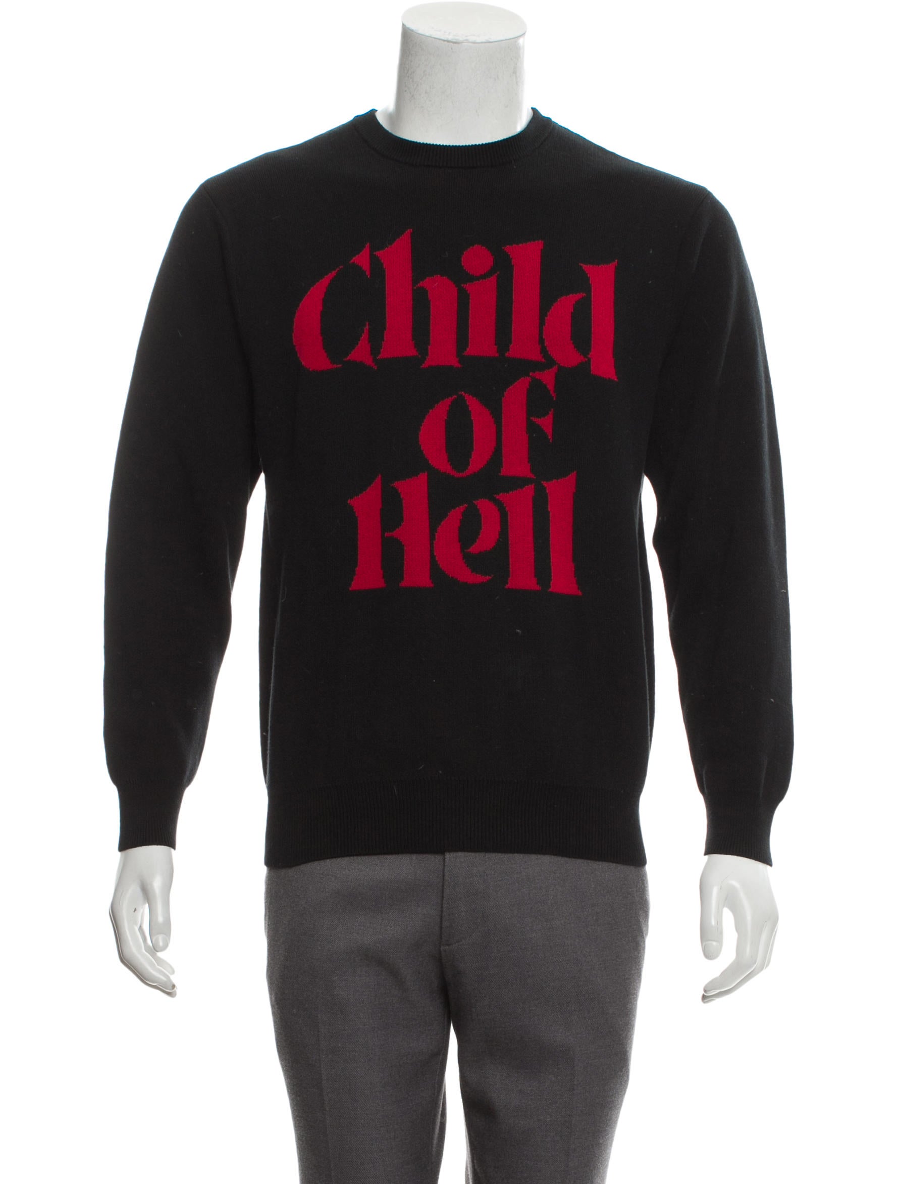 Supreme Child of Hell Sweater - Black Sweaters, Clothing