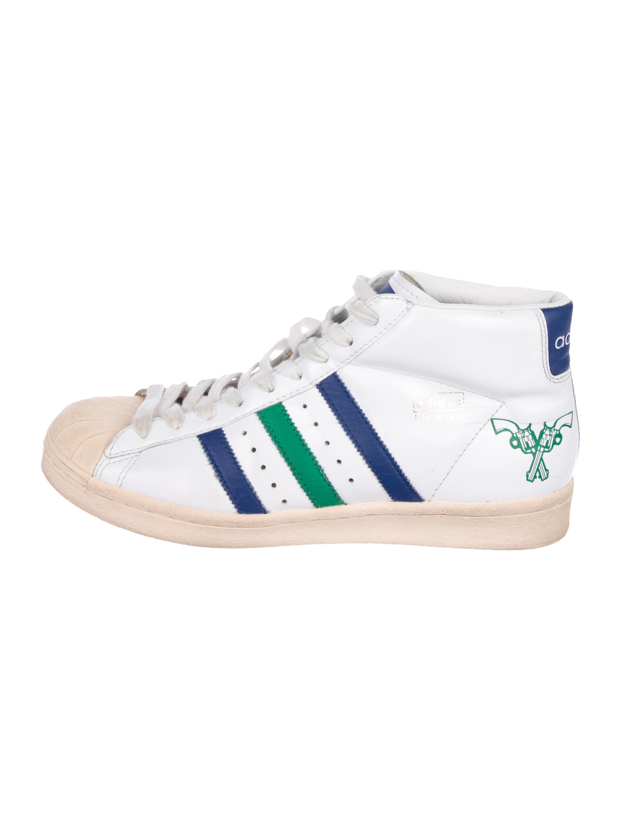 Adidas Pistol Pete Pro Model High-Top Sneakers - Neutrals Sneakers