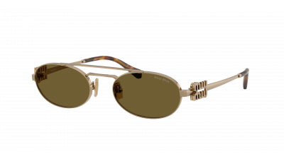 Sunglasses Miu Miu Logo MU 54ZS 5AK30C 53-19 Gold in stock