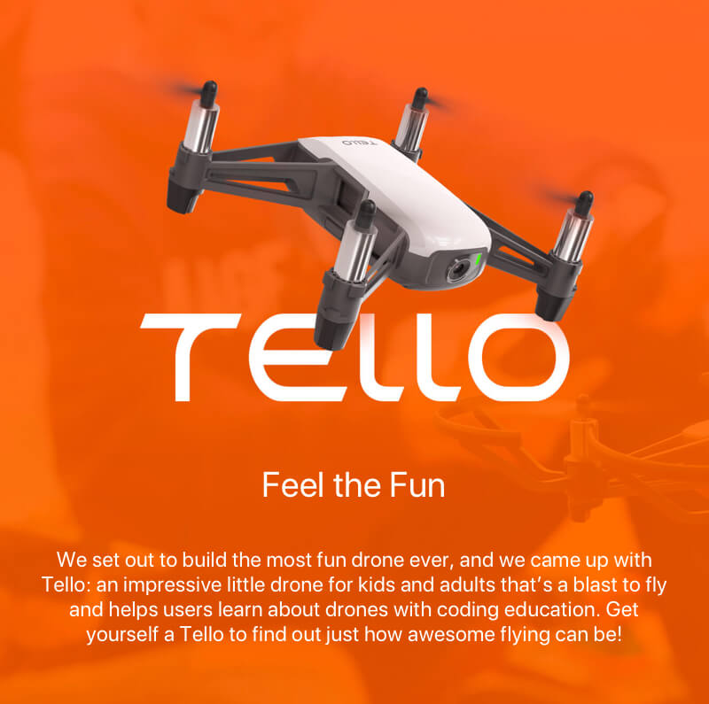 DJI Tello RC Drone FPV Quadcopter With 720 HD WIFI Camera In Stock