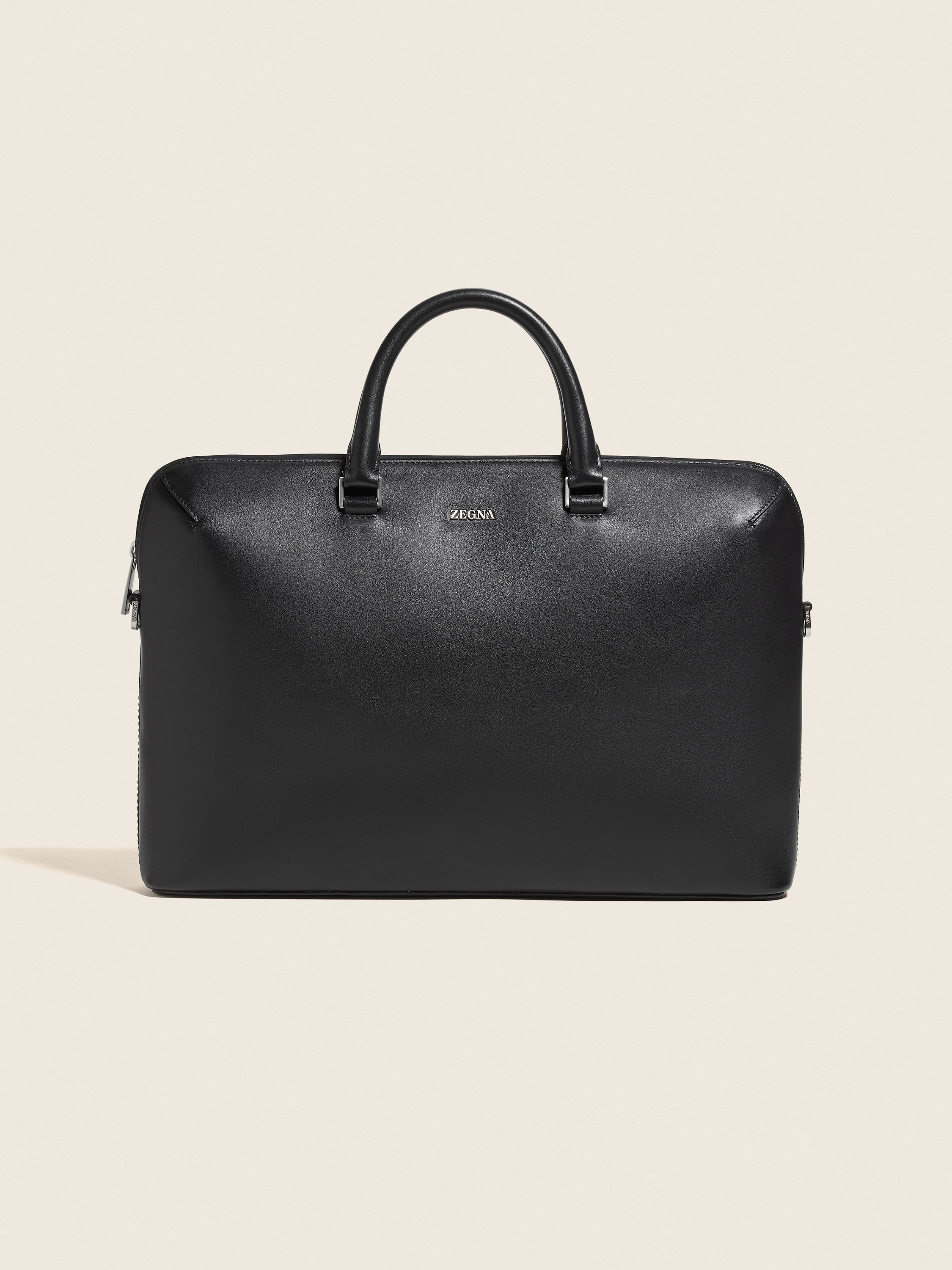 Black Leather Business Bag FW25 32258075 | Zegna US