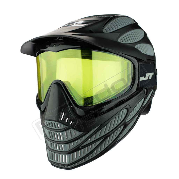 JT Flex 8 Full Head Shield- Black/Grey — Pro Edge Paintball