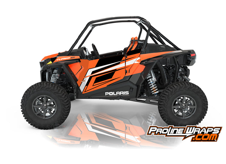 2021 Polaris RZR XP Turbo S Two Door Factory Graphic Kit Orange