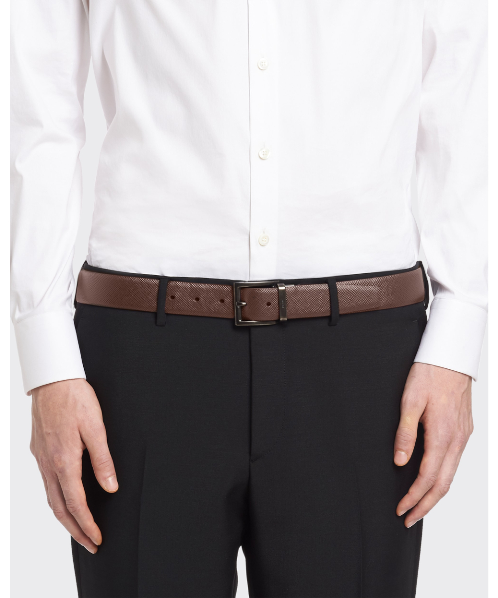PRADA/プラダ_Men通販 | サフィアーノレザーリバーシブルベルト【送料