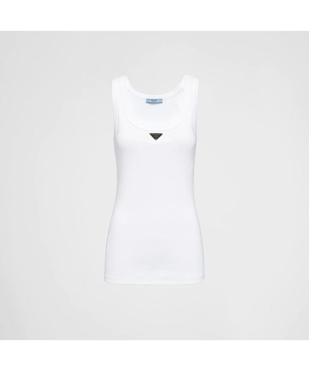 PRADA/プラダ_Women通販 | リブニット ジャージー タンクトップ【送料