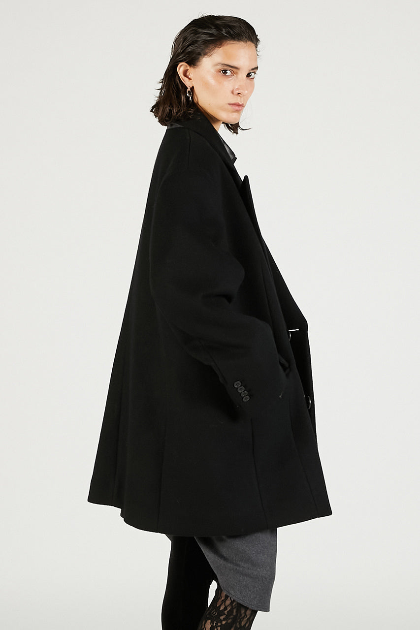 Wool Double Mid-Length Coat - SALE
