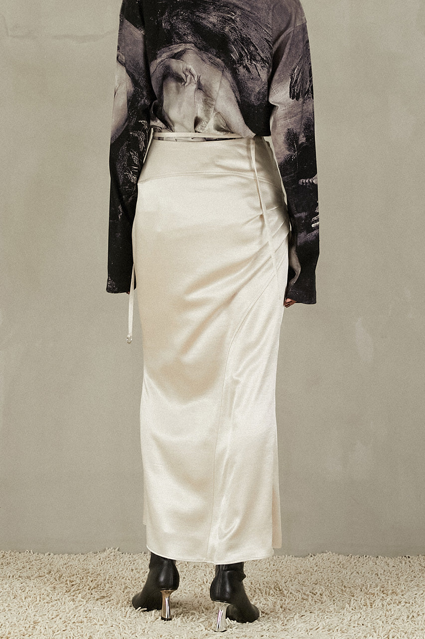 Satin Long Skirt - SALE
