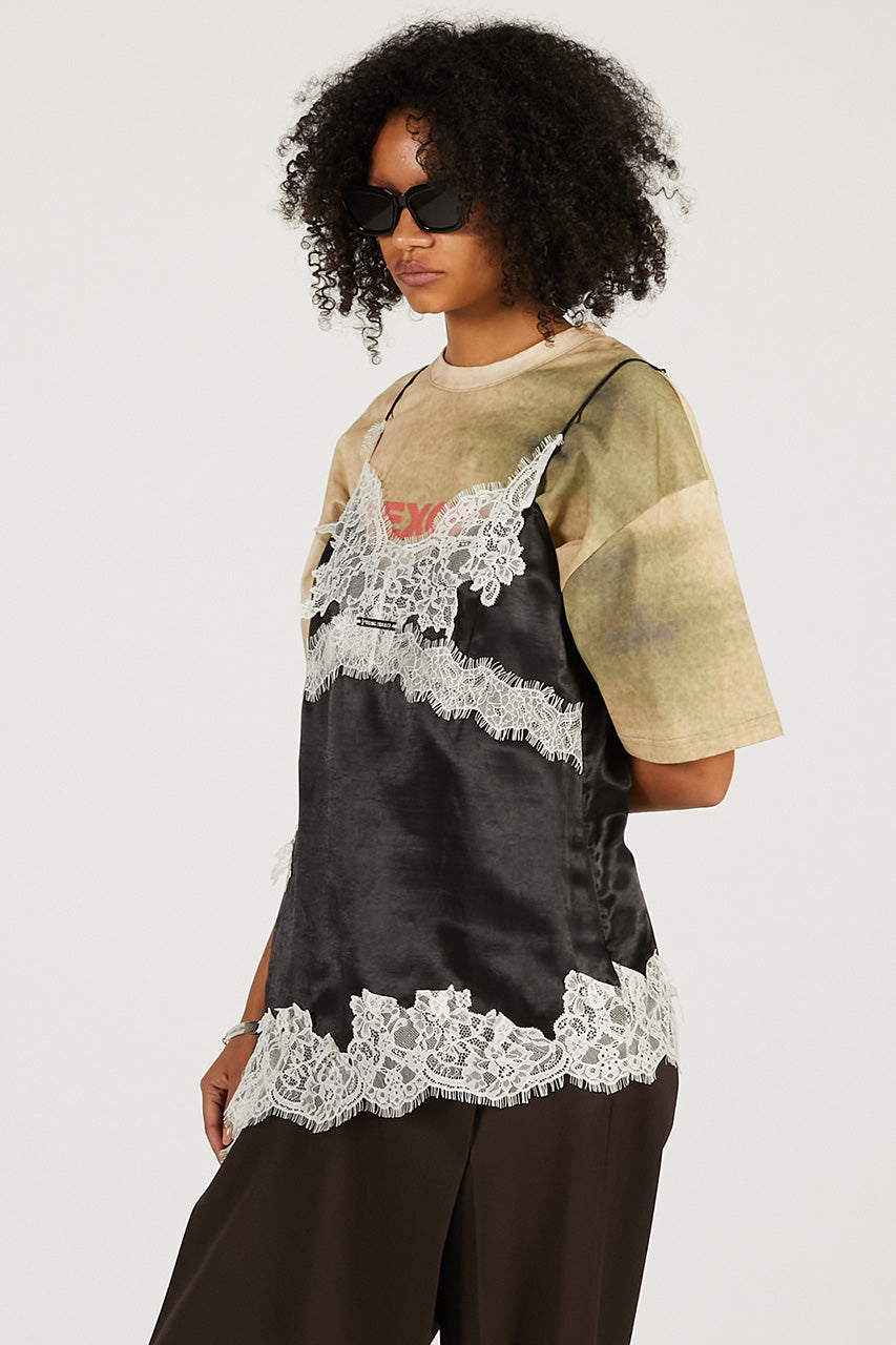 Asymmetrical Lace Camisole