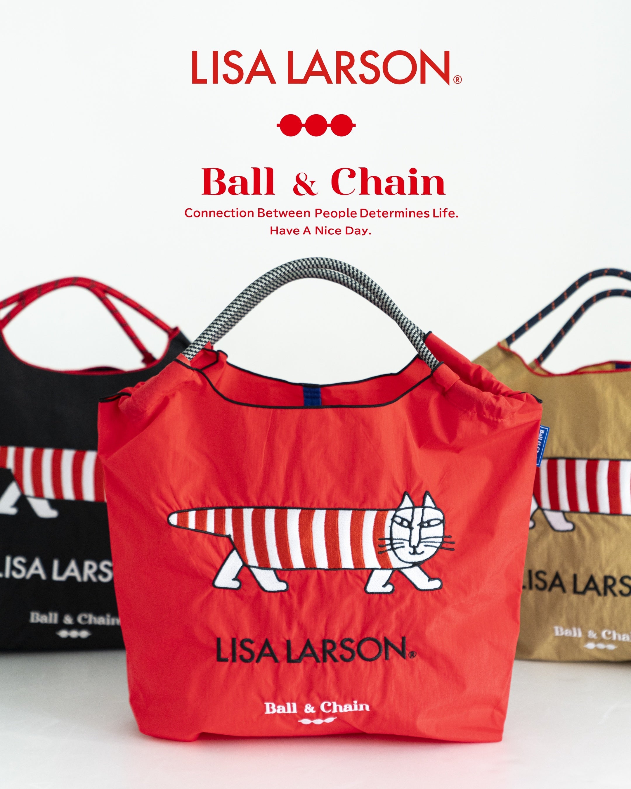 新発売】Lisa Larson×Ball&Chainのコラボレーションエコバッグは2/22
