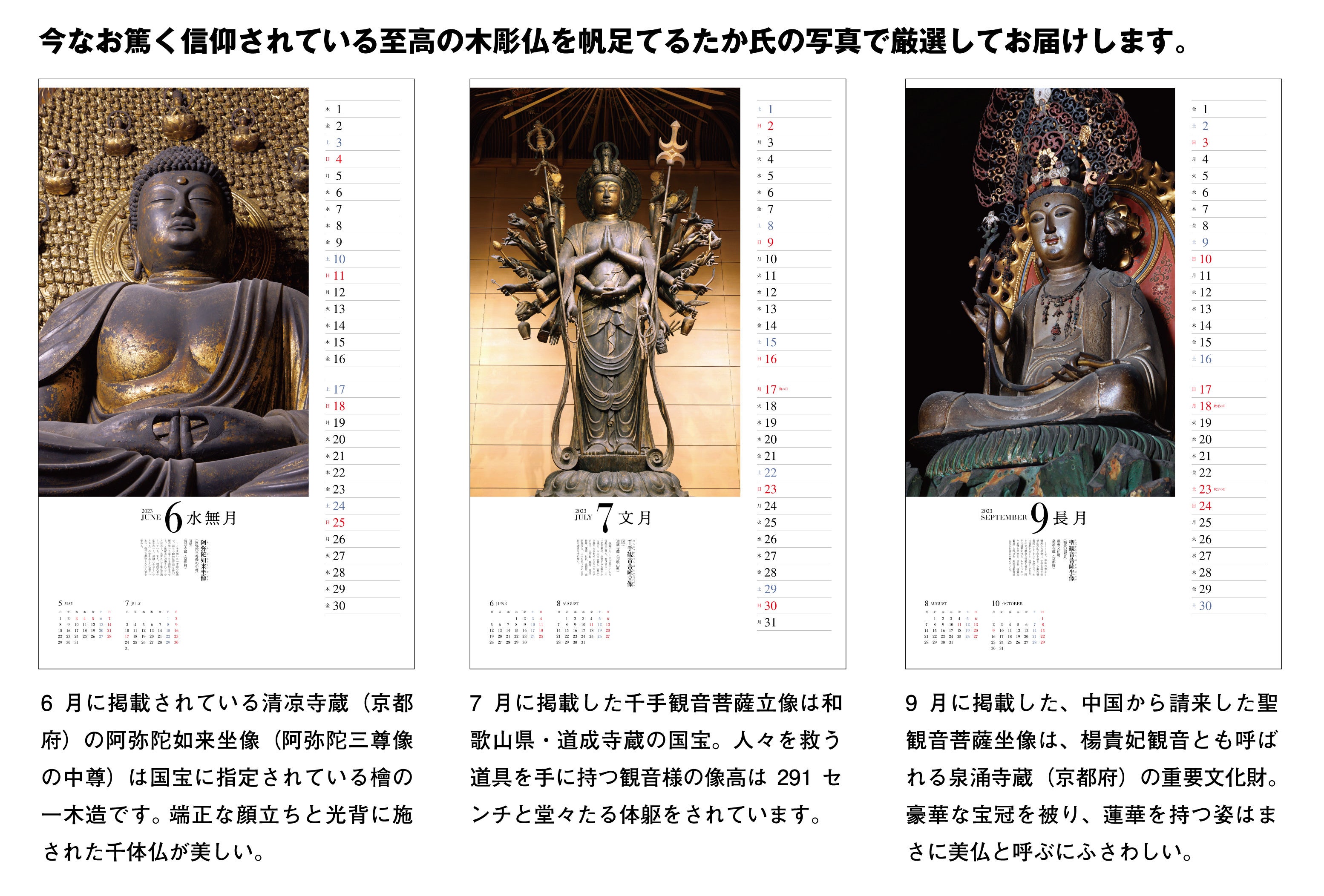 国宝の木彫像を12体厳選! 写真家・帆足てるたか氏が撮影した美しい仏像