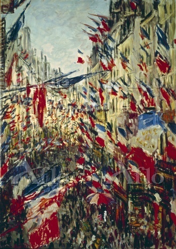 クロード・モネ「サン＝ドニ通り、1878年6月30日の祝日」 [79963999]の