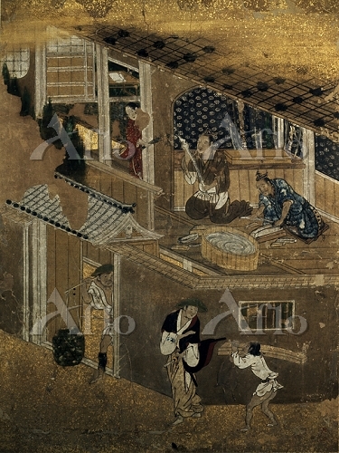 狩野吉信 「紙本着色職人尽絵 研師」 [33793703]のアート作品 - アフロ