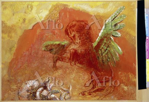 オディロン・ルドン 「ペガサス」 [950907]のアート作品 - アフロ