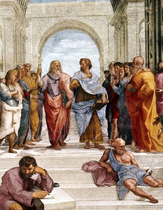 ラファエロ 「アテネの学堂」（部分） [4139099]のアート作品 - アフロ