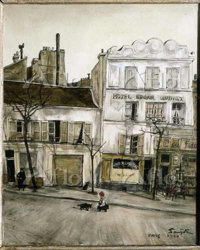 藤田嗣治「ホテル・エドガー・キネ」 [82673420]のアート作品 - アフロ