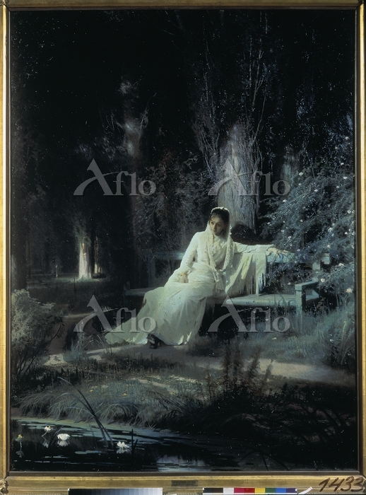 イワン・クラムスコイ 「月明かりの夜 」 [21776005]のアート作品 - アフロ