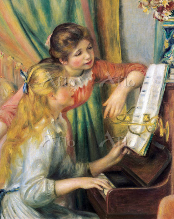 ルノワール 「ピアノに寄る少女たち(ピアノに寄る娘たち)」 [1181514