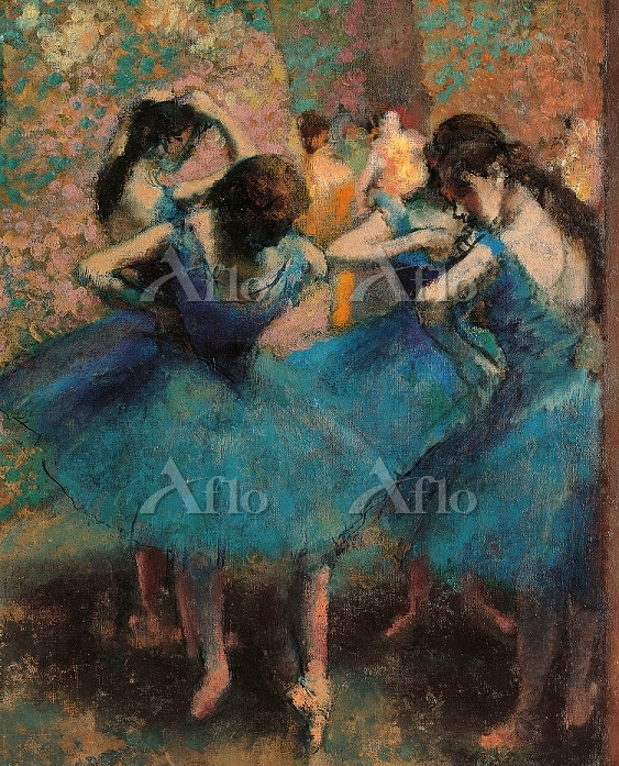 ドガ 「青い踊り子たち」 [22007993]のアート作品 - アフロ