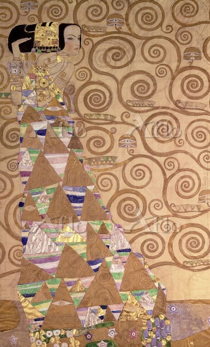 クリムト 「ストックレー・フリーズ－期待の原図」 [75044]のアート