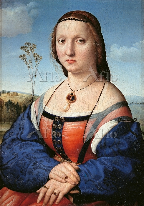 ラファエロ 「マッダレーナ・ドーニの肖像」 [22004374]のアート作品