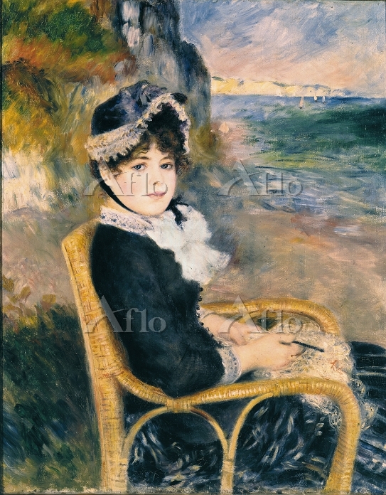 ルノワール 「海辺に座る女」 [948407]のアート作品 - アフロ