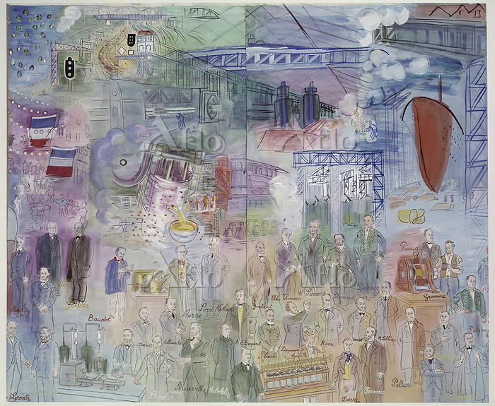 ラウル・デュフィ「電気の精」（部分） [242333805]のアート作品 - アフロ