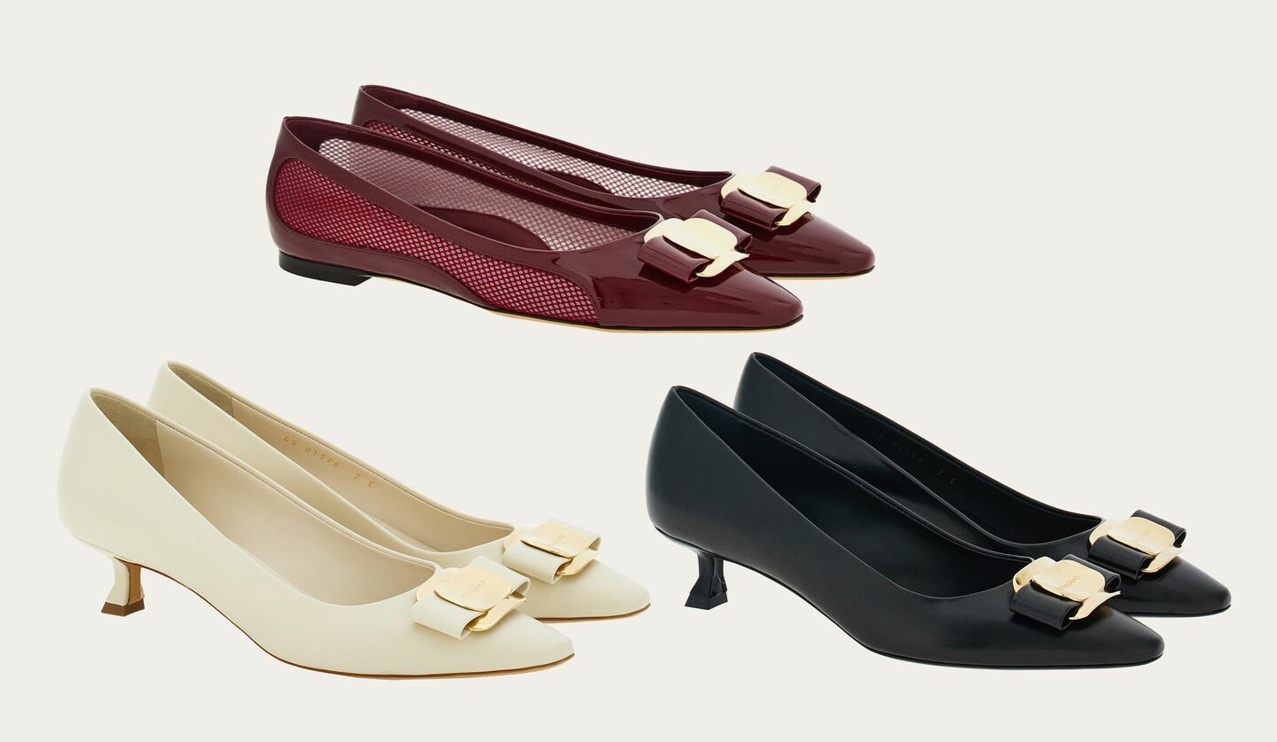 フェラガモ】ゴールドのプレートが贅沢なスパイス！アイコニックな