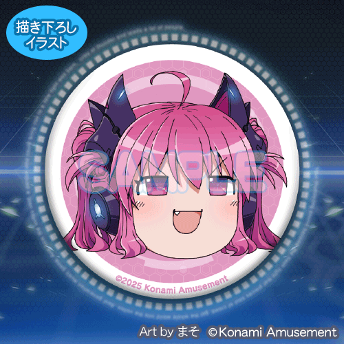 コナミ プレミアムくじ ONLINE / 『まそ』× SOUND VOLTEX 缶バッジくじ