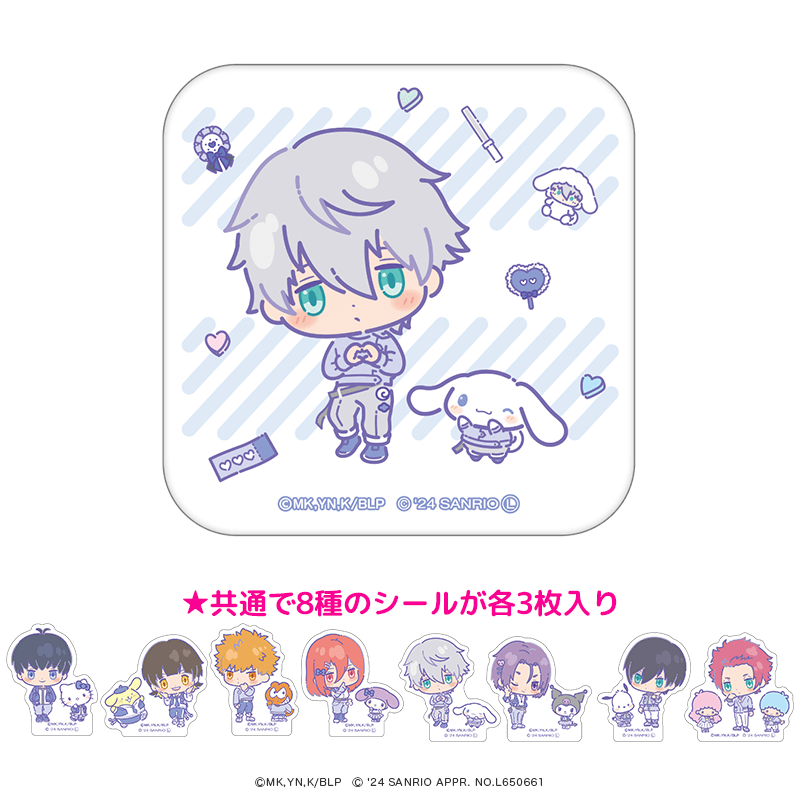 ブルーロック×サンリオキャラクターズ 缶入りフレークシール