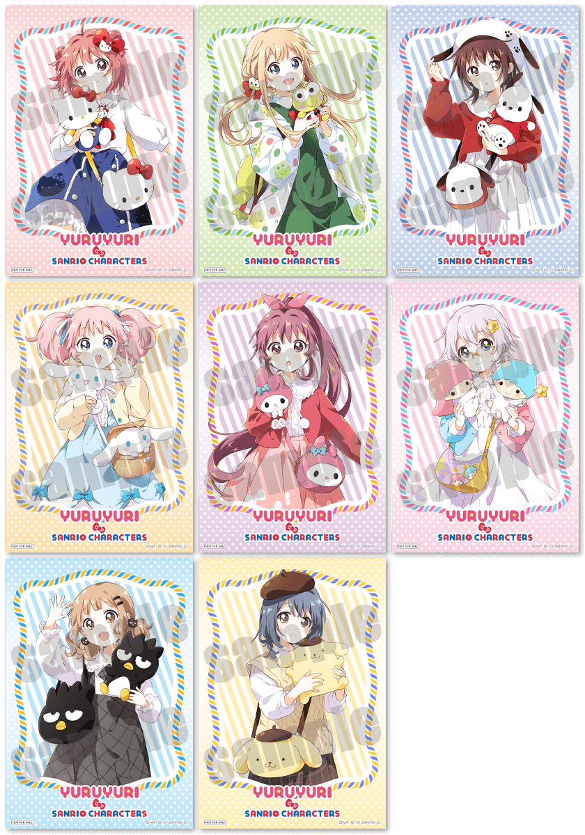 ゆるゆり×サンリオキャラクターズ 白雲石吸水コースター 京子