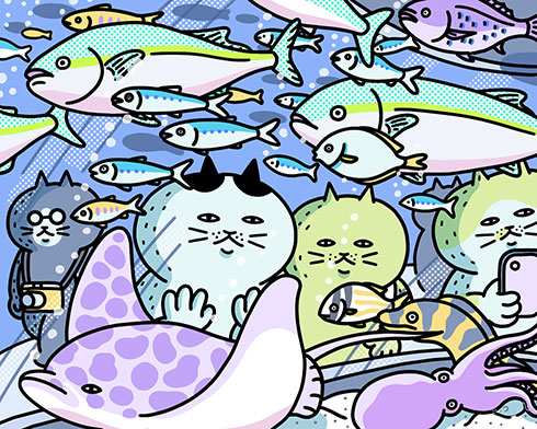 この画像の中に「ネズミ」が隠れています 猫に見つからないように必死