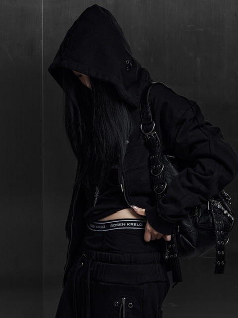 Rosen Kreuz】EYELET EDGE Set-Up ZIP-UP HOODIE – PRESSING WEB SHOP