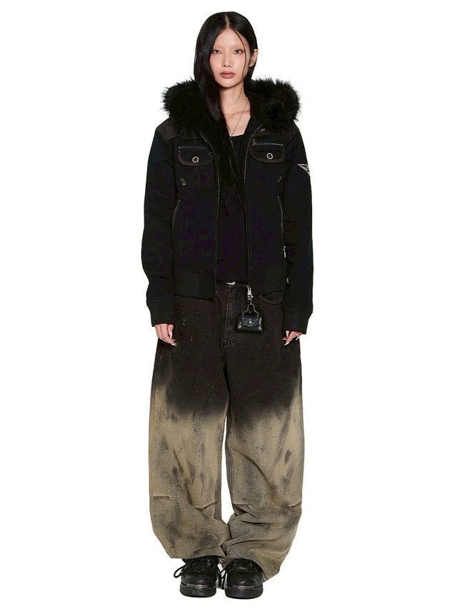 AAKAM】Fur Camo Contrast Jacket – PRESSING WEB SHOP