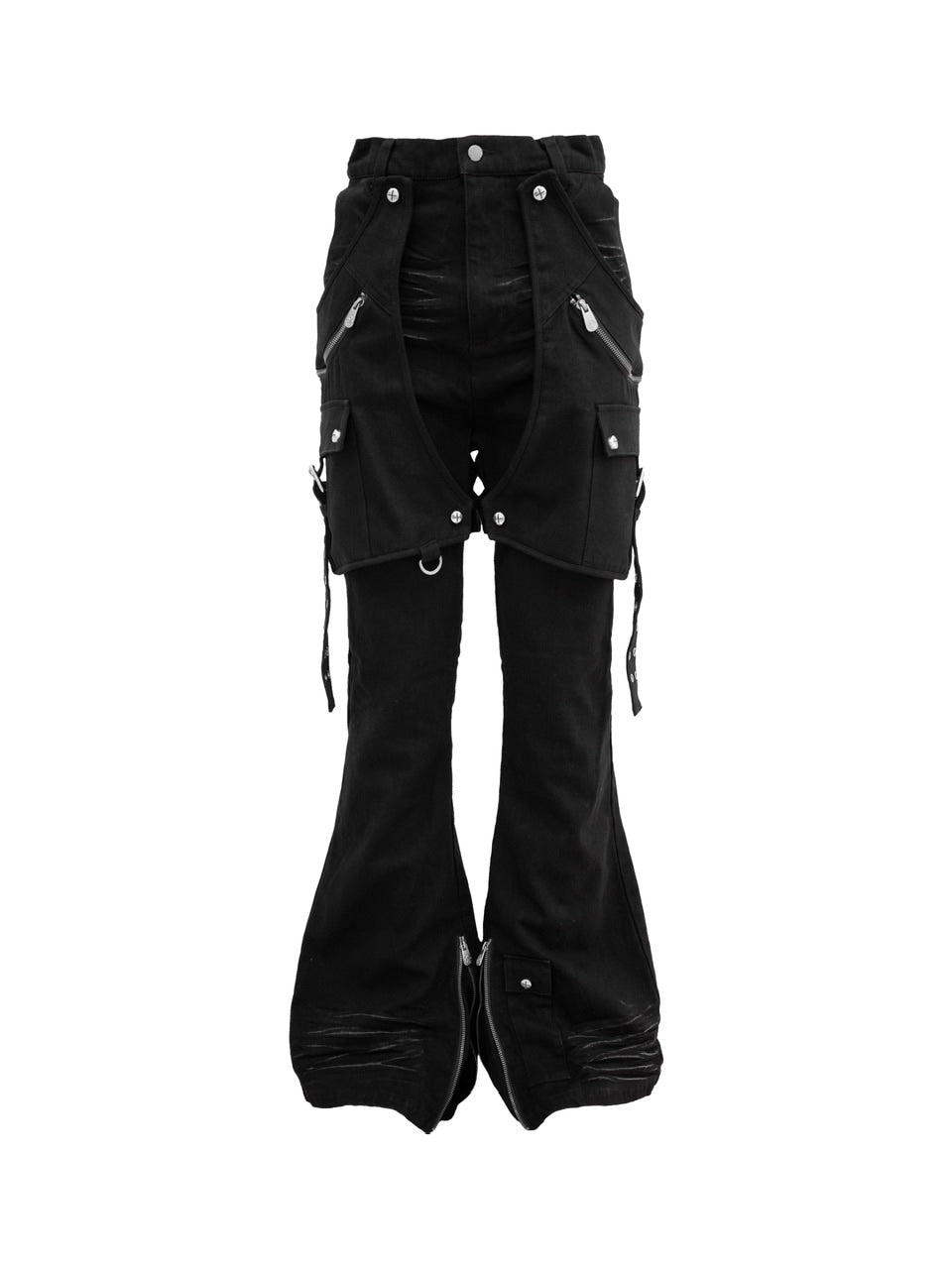 Rosen Kreuz】SIDE BELT DOCKING FLARE PANTS – PRESSING WEB SHOP