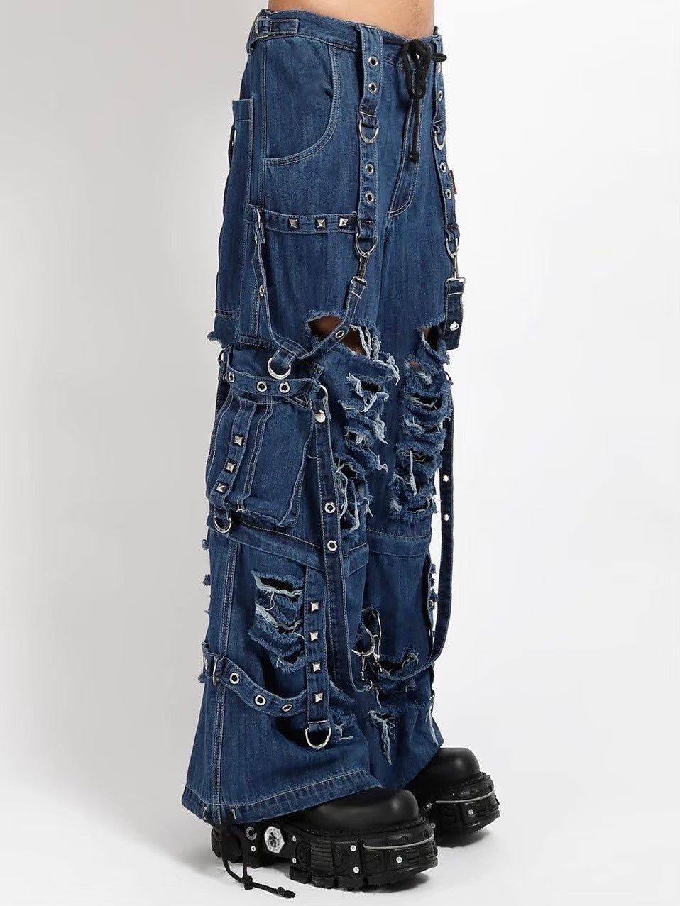 TRIPP nyc】DENIM STRAP SHREDDER PANT[JM7117MR] – PRESSING WEB SHOP