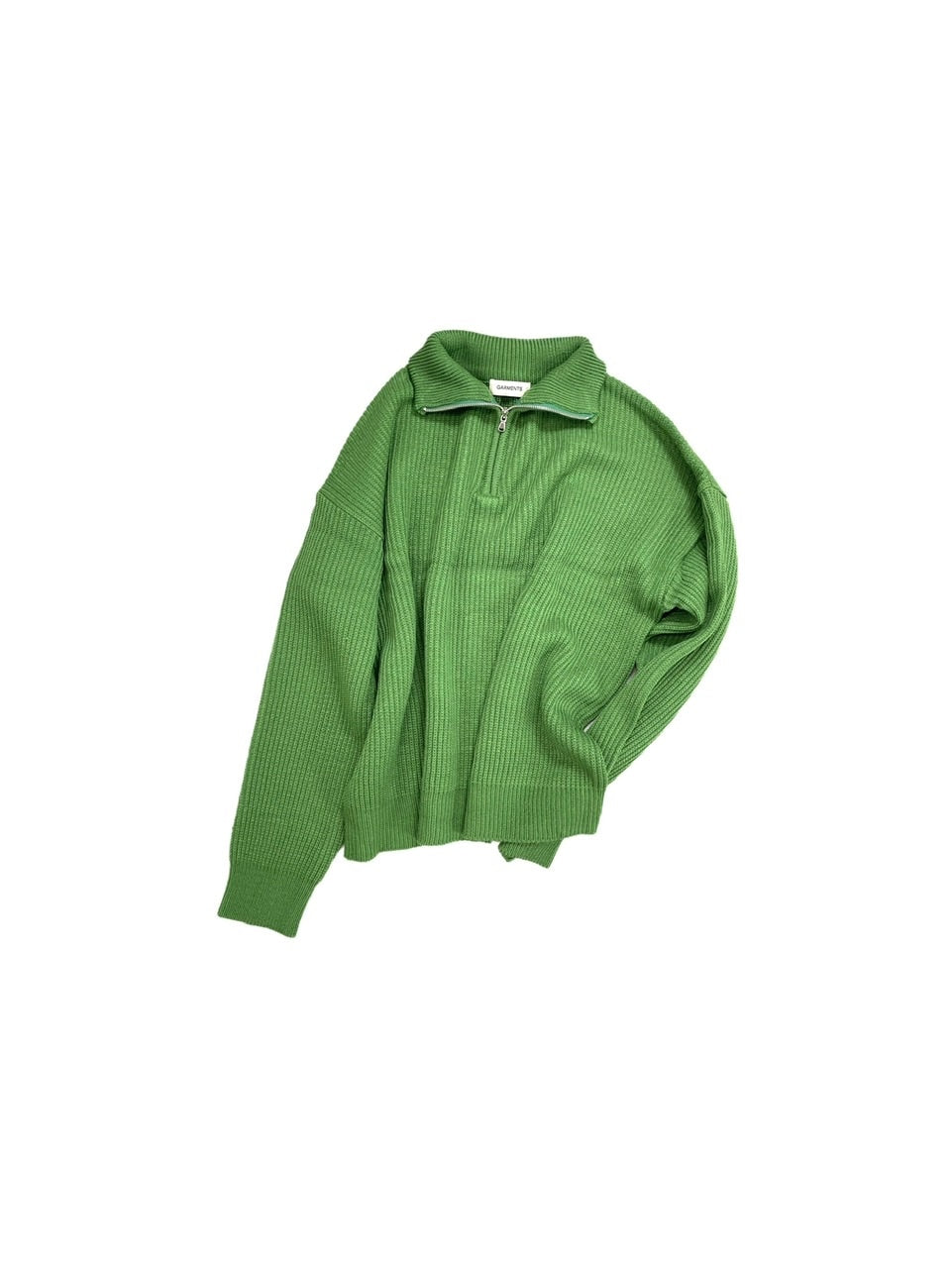 Chikashitsu +】half zip high neck knit (3color) / 【チカシツプラス