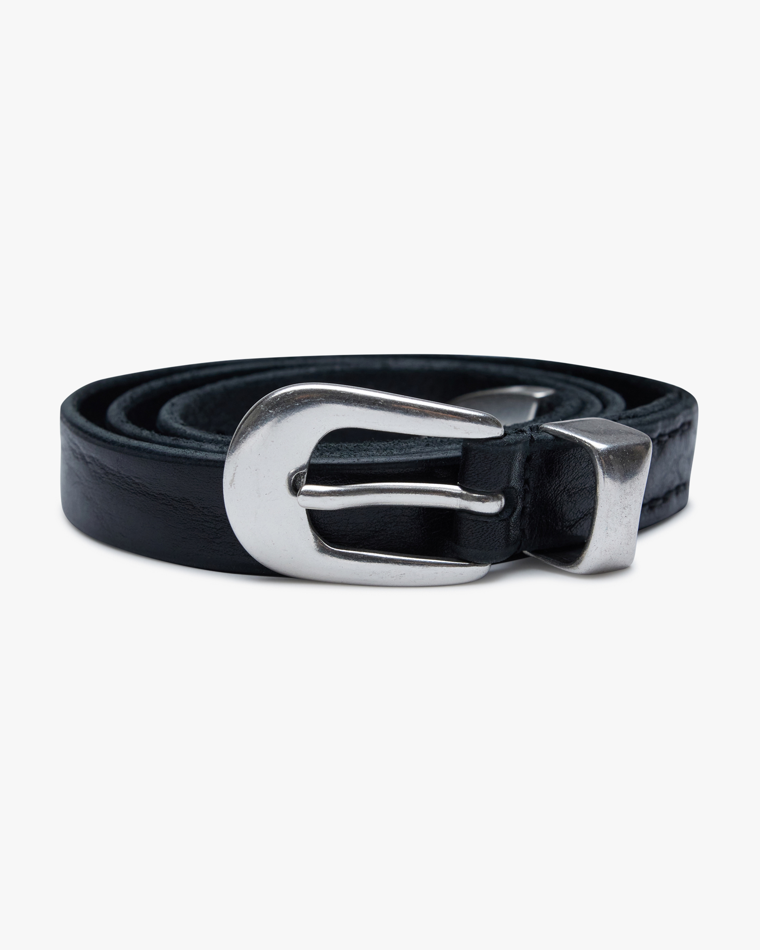 2cm Belt Black Leather | PRGRSS Store