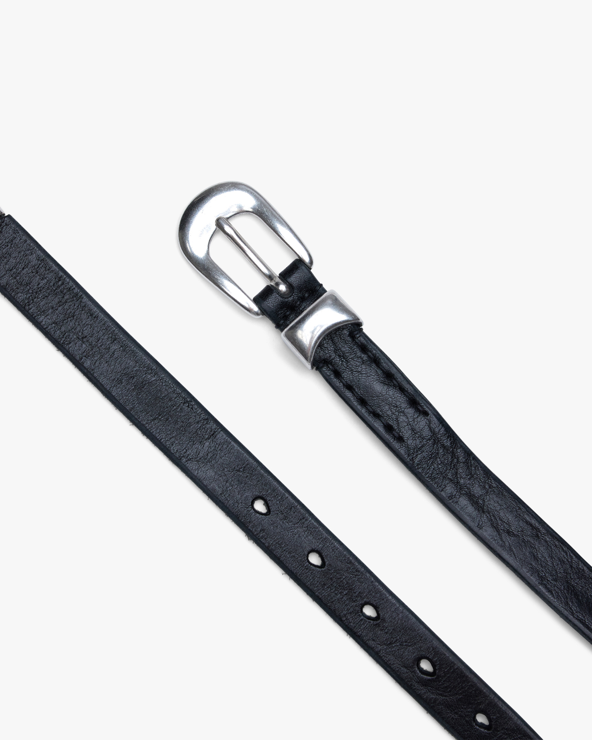 2cm Belt Black Leather | PRGRSS Store