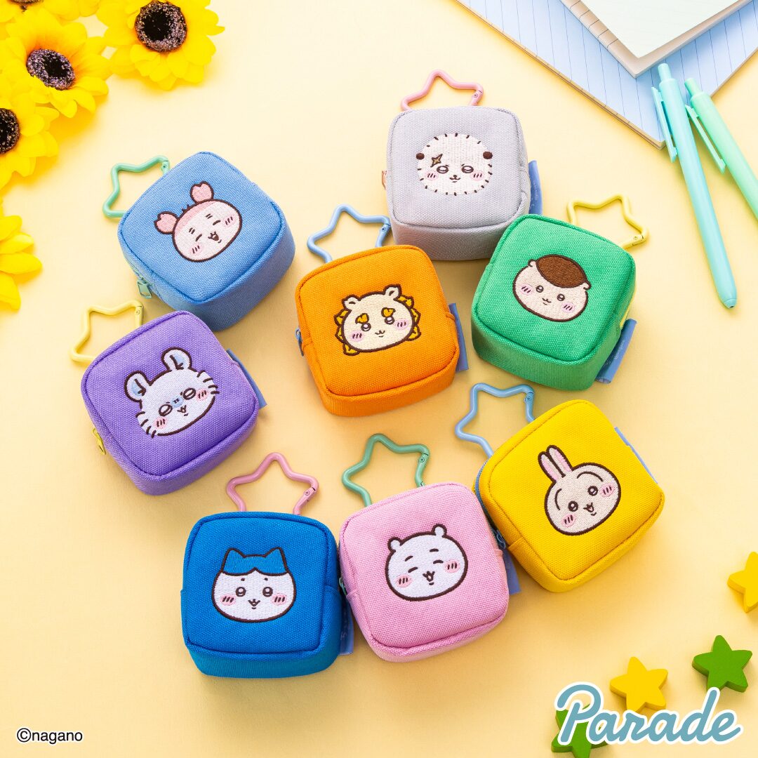 ちいかわ】8月25日（月）カラビナ付き刺繍スクエアミニポーチが