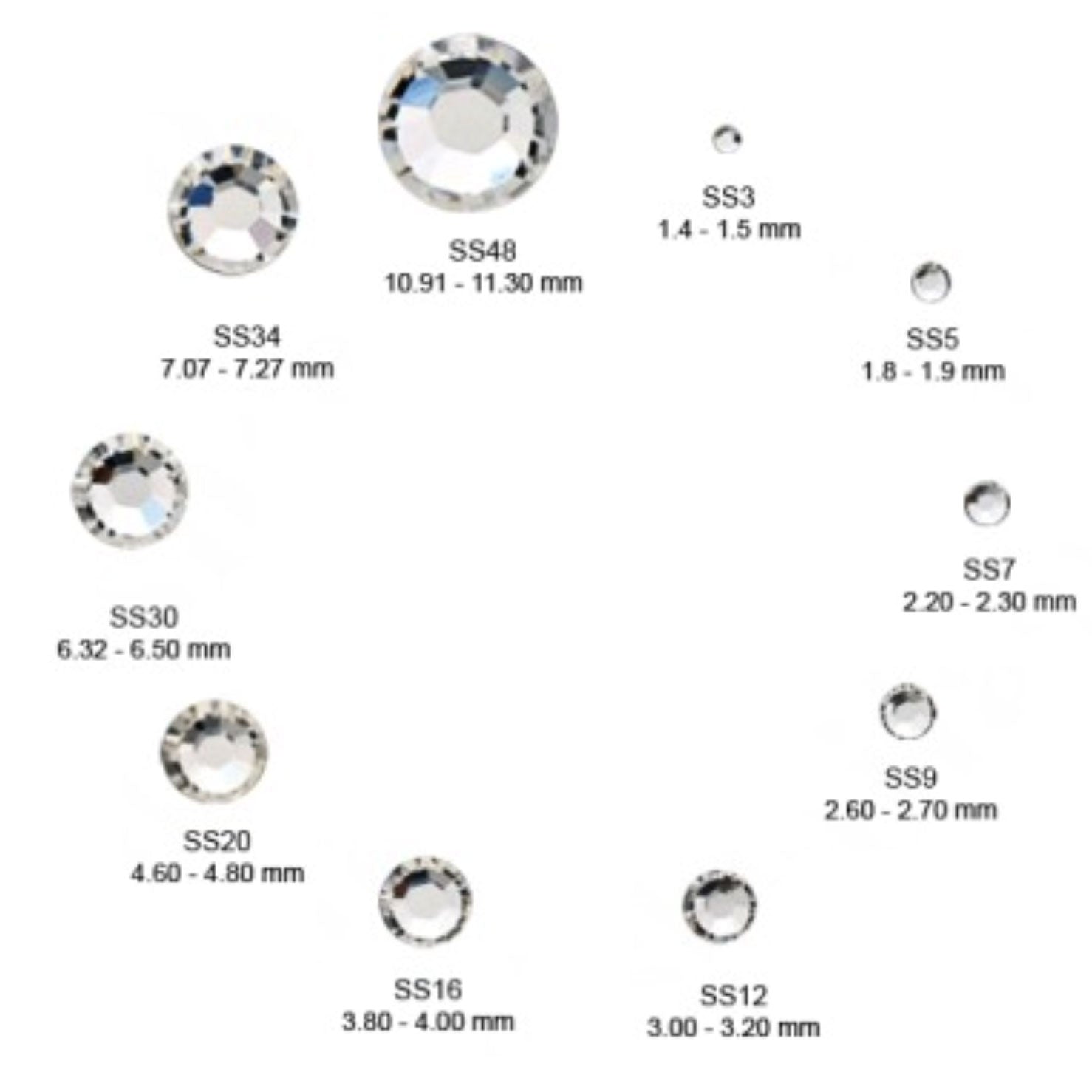 スワロフスキーラインストーン ノンホットフィックス インディアン
