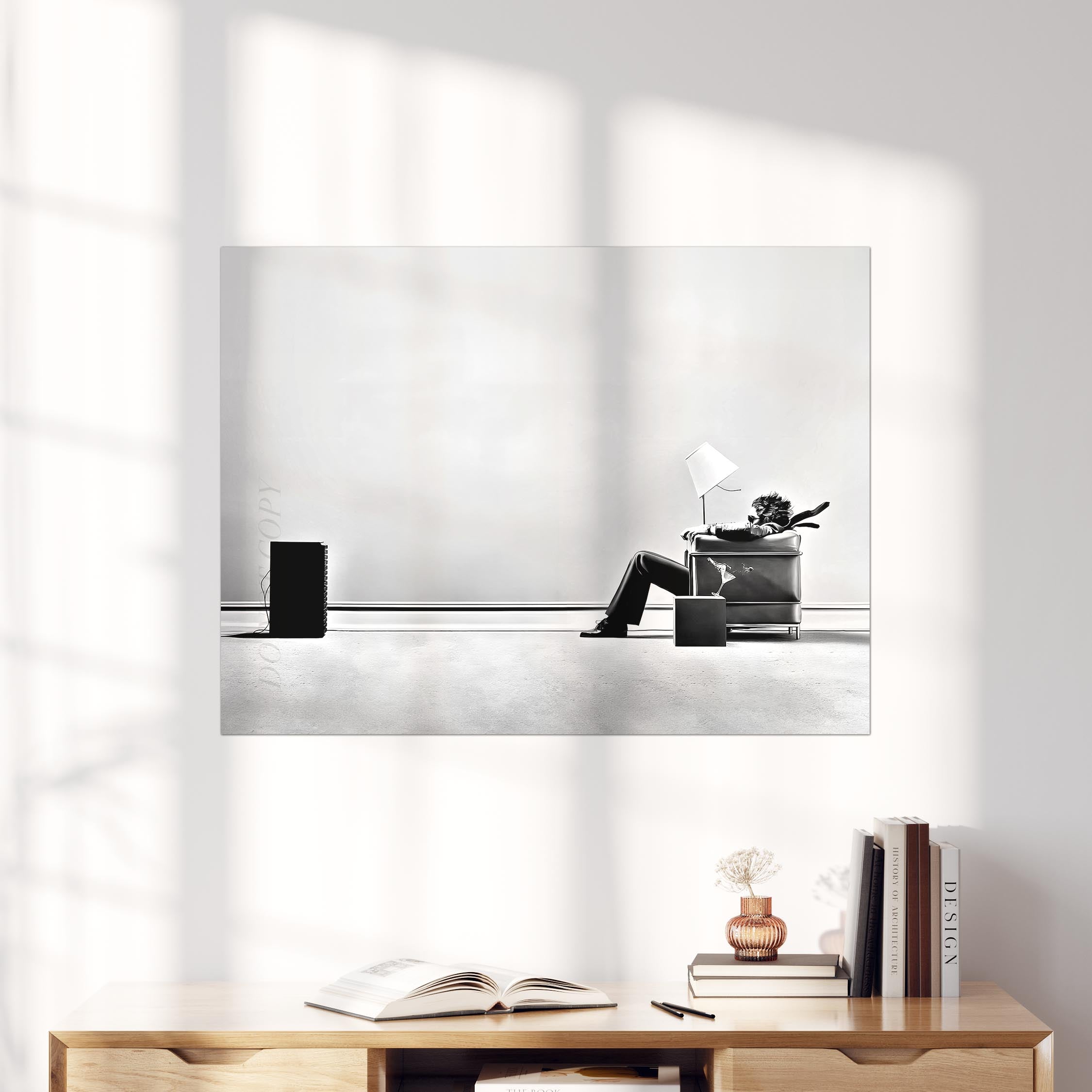 Blown-Away Guy | Maxell Ad 1979 by Steve Steigman Art Prints