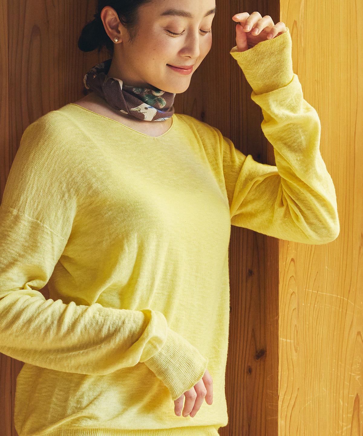 エリシルクVネックプルオーバー / オーガニックコットン – PRISTINE