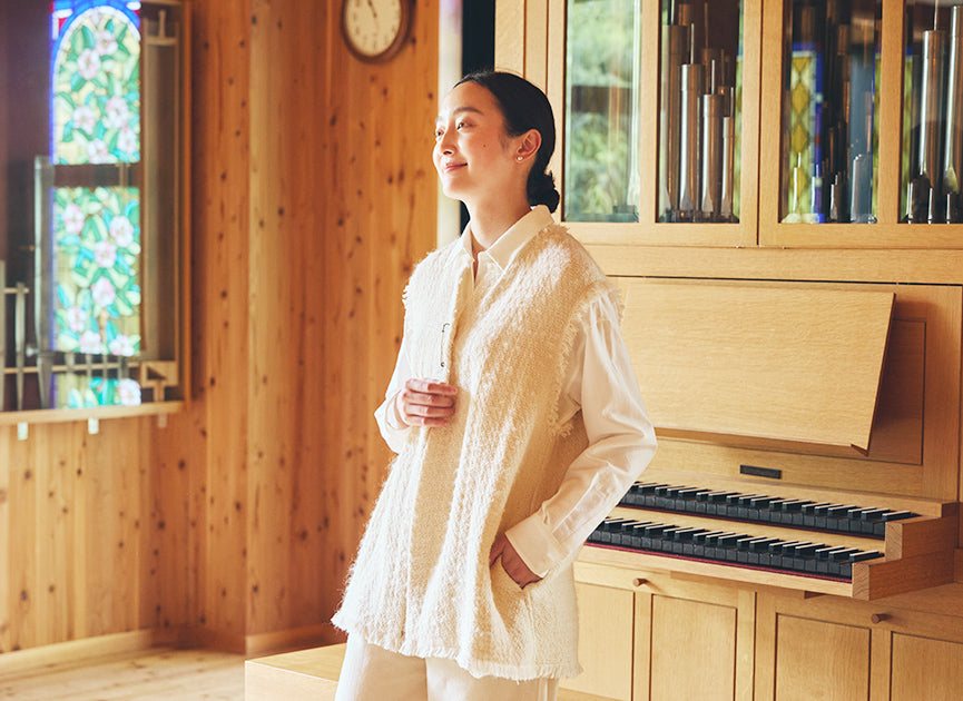 ツイードベスト / オーガニックコットン – PRISTINE