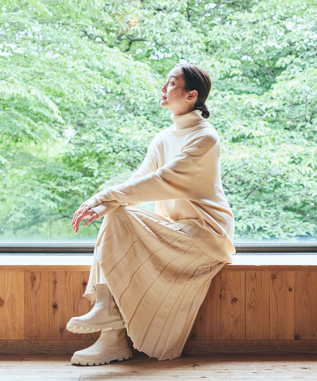 ビッグタートルセーター / オーガニックコットン – PRISTINE