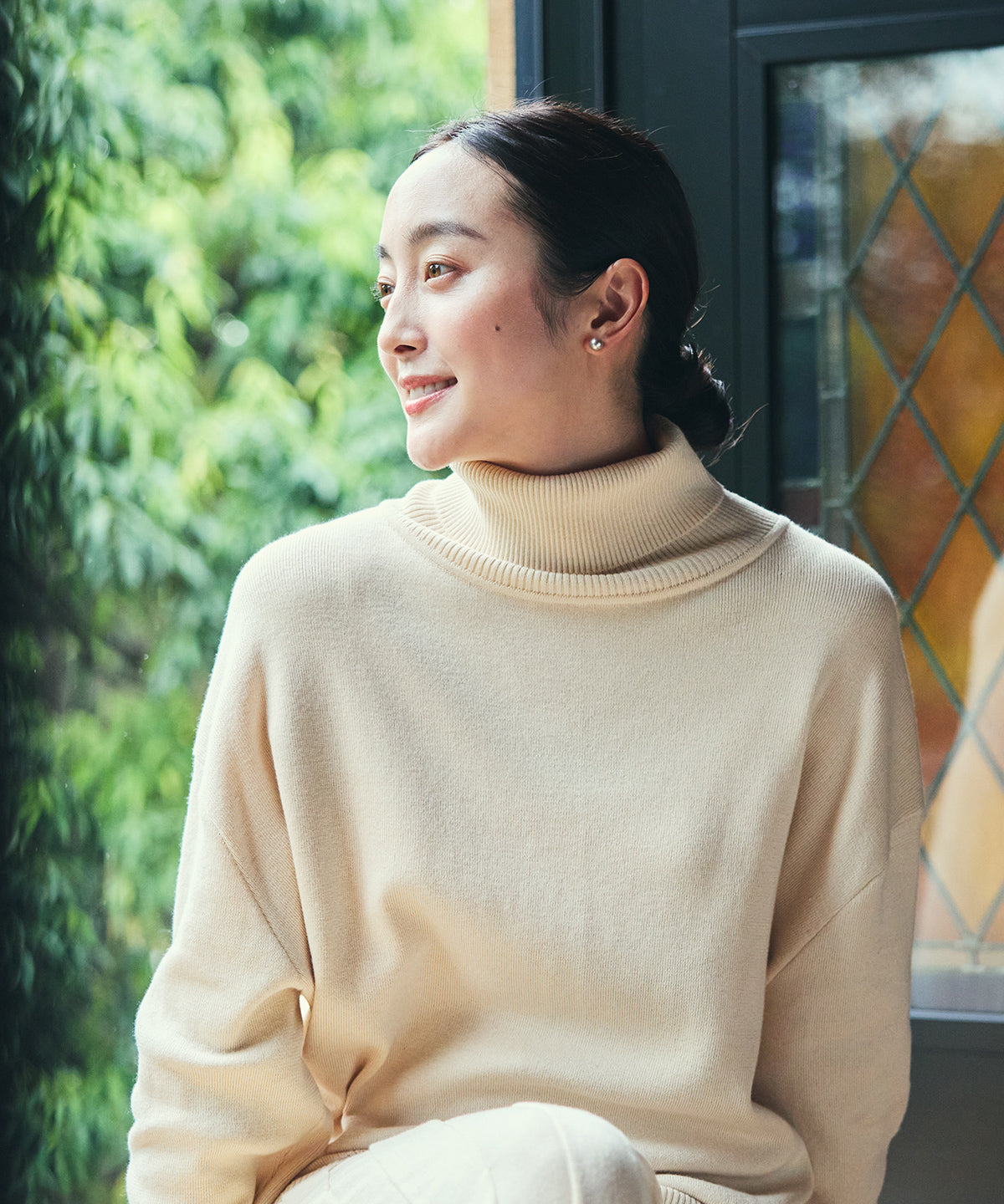 ビッグタートルセーター / オーガニックコットン – PRISTINE