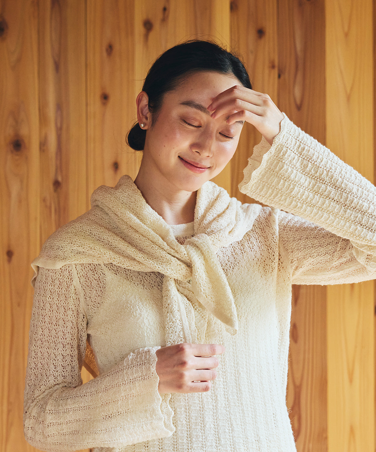 アルパカレーシーニットプルオーバー / オーガニックコットン – PRISTINE